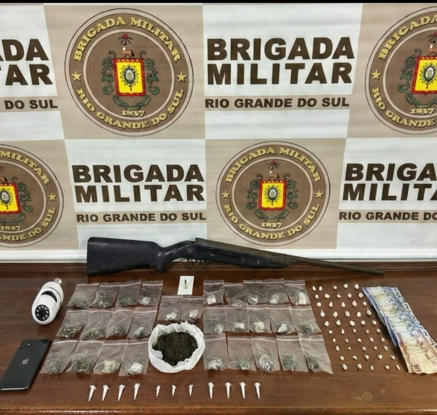 Prisão por Tráfico de drogas em Júlio de Castilhos.