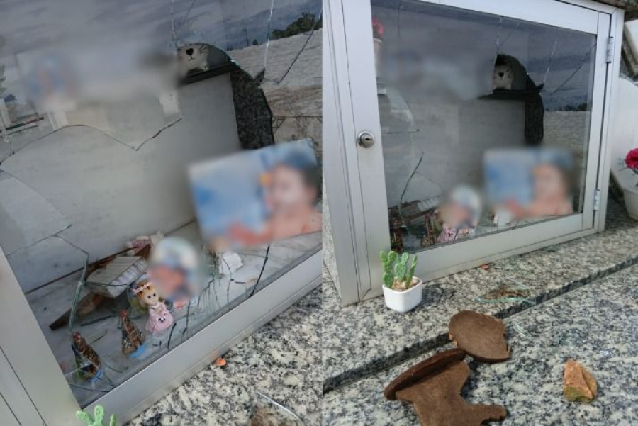 Vandalismo e Desrespeito: Túmulos de Crianças são Alvos de Depredação no Cemitério de Júlio de Castilhos.