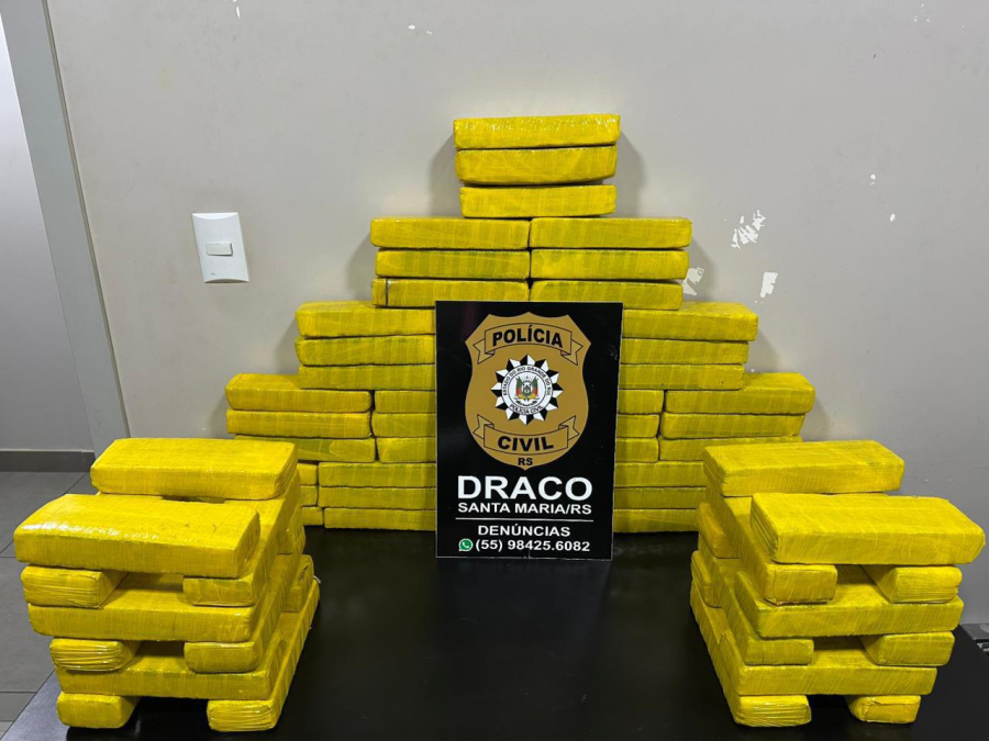 APREENSÃO DE 50 KG DE MACONHA NA BR-158 TERMINA COM PRISÃO EM FLAGRANTE