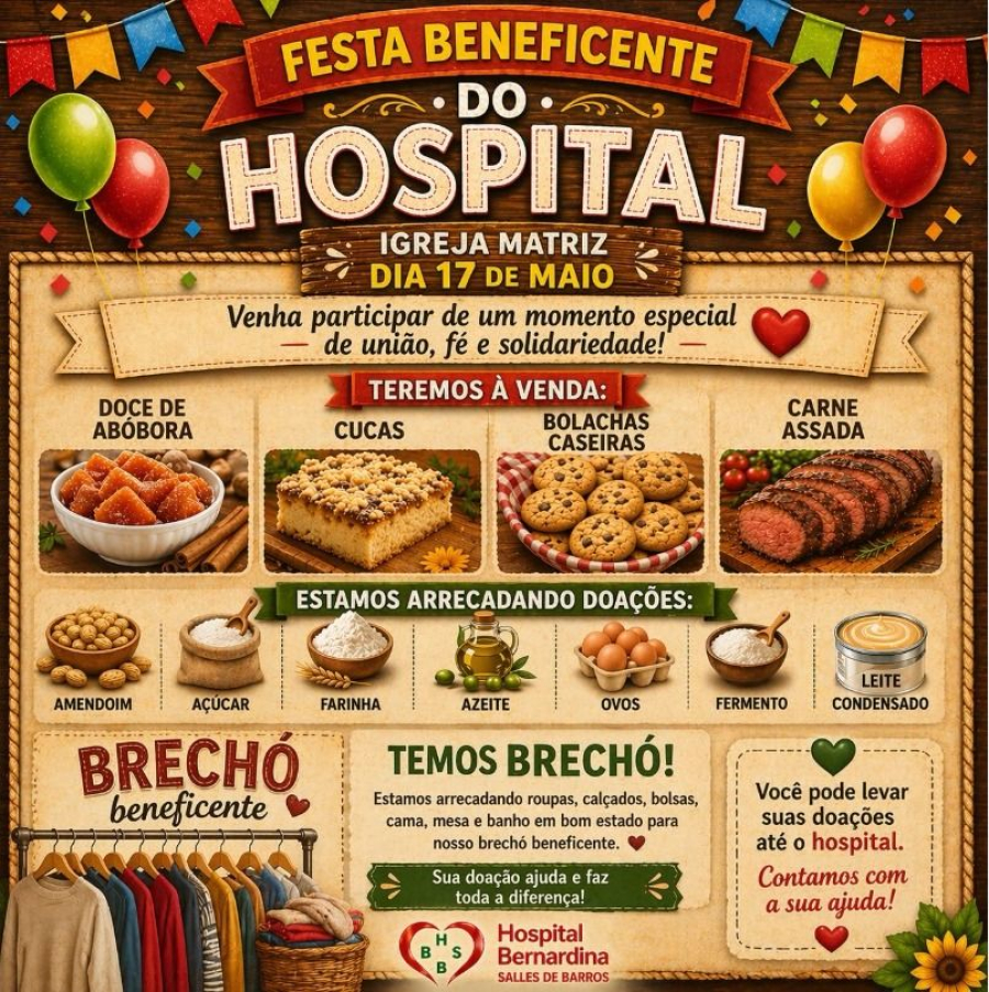 Festa Beneficente do Hospital Bernardina Salles de Barros