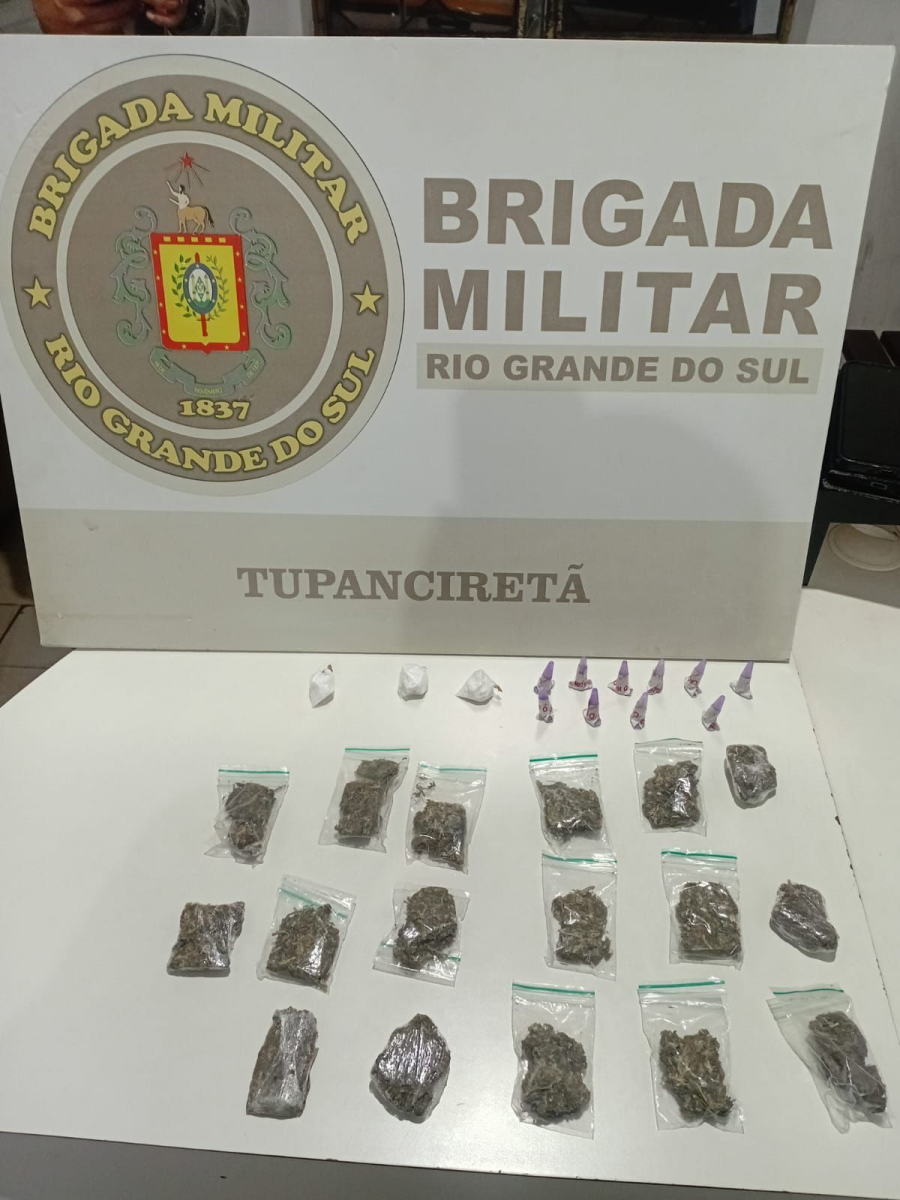 Brigada Militar prende homem por tráfico de drogas em Tupanciretã