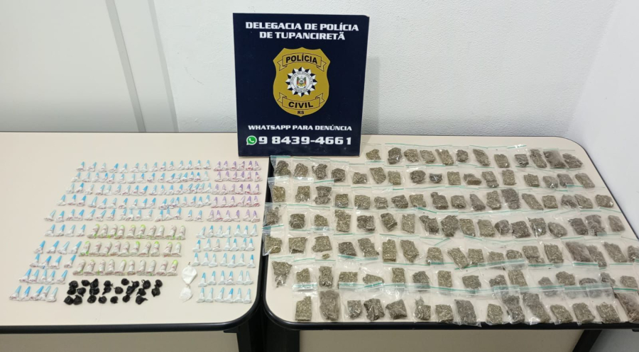 POLÍCIA CIVIL DE TUPANCIRETÃ PRENDE HOMEM EM FLAGRANTE POR TRÁFICO DE DROGAS