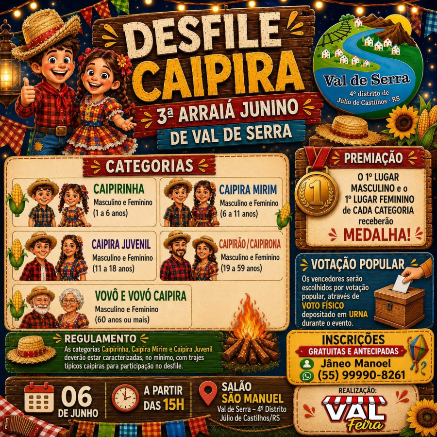 3º Arraiá Junino de Val de Serra