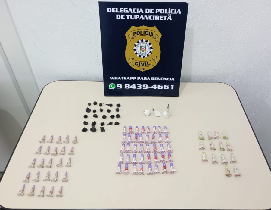 POLÍCIA CIVIL DE TUPANCIRETÃ PRENDE HOMENS EM FLAGRANTE POR TRÁFICO DE DROGAS