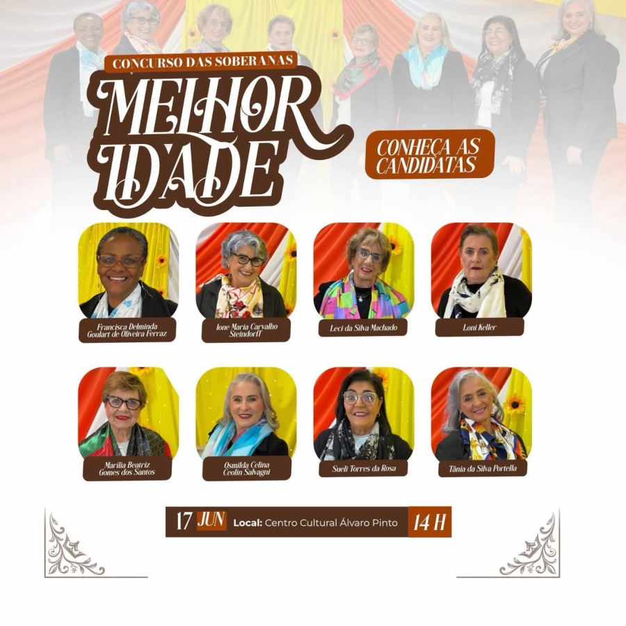 Escolha das Soberanas da Melhor Idade 2026