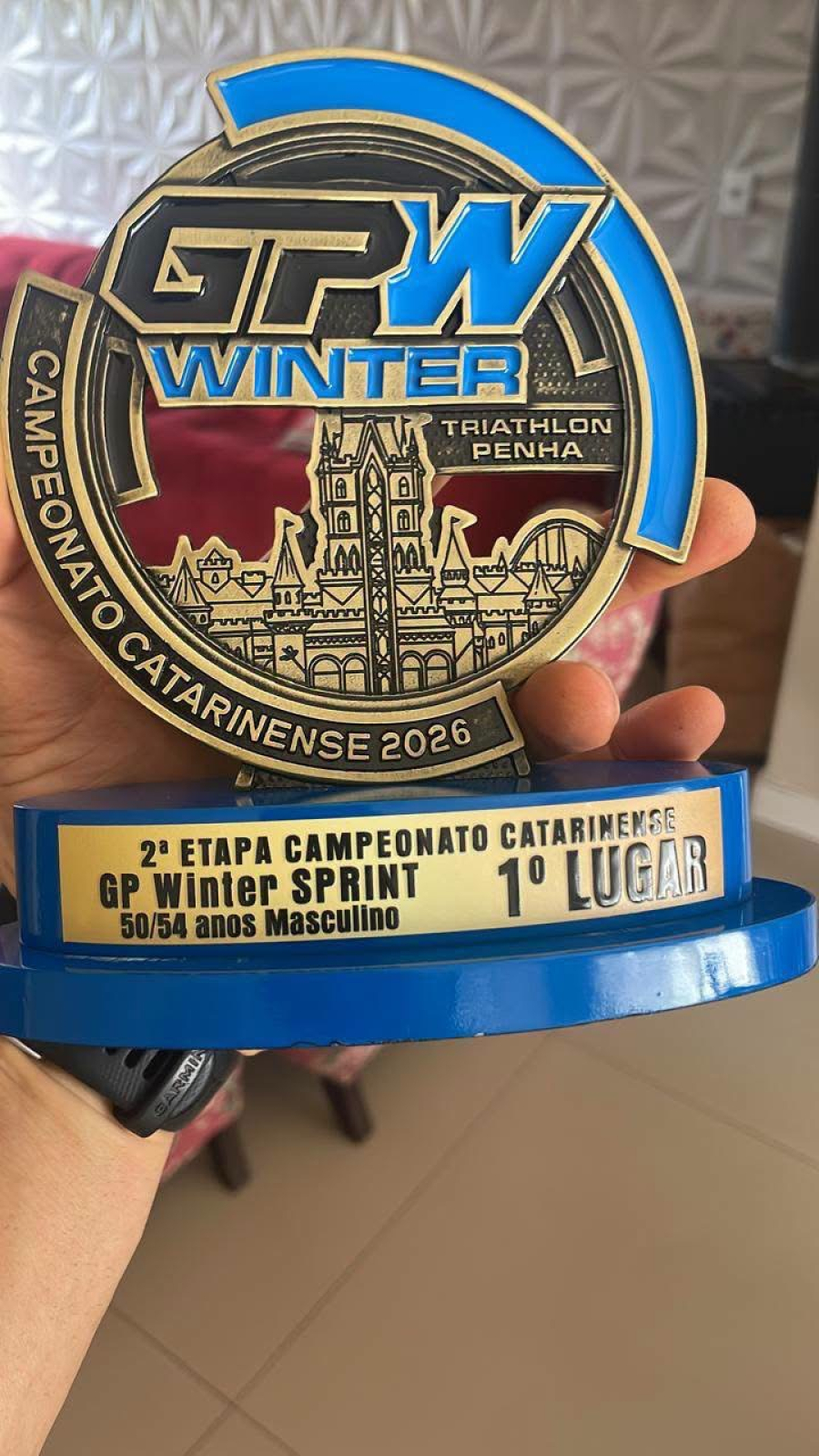 Tiago Barros conquista o topo do pódio na 2ª Etapa do GP Winter de Triathlon Sprint em SC.